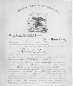 Robert Muir naturalization