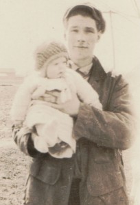 George Rohrbach at age 18, with his niece Norma Johnson.