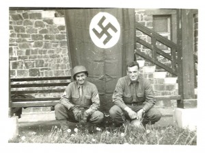 U.S. Army troops in Germany, 1945. Photograph by Herbert Gorfinkle. From the Papers of Herbert Gorfinkle, P-904 at the American Jewish Historical Society-New England Archives.