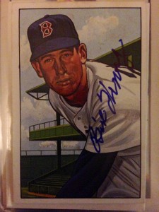 David's signed Bill Henry baseball card.