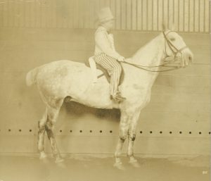 Fancy Dress at the New Riding Club on Greylegs 1916 for VB